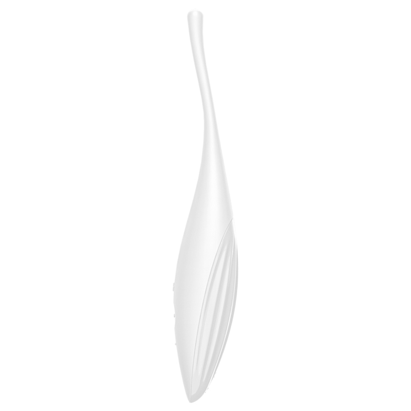 Twirling Joy White Clit Tip Vibrator