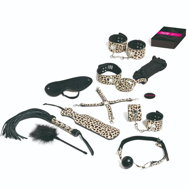 Kit BDSM Master and Slave 13 Accessoires Bondage et Cartes - ToyJoy