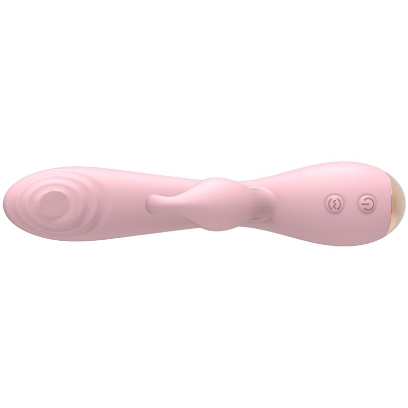 Magic Stick Vibrator with Rabbit - Light Pink