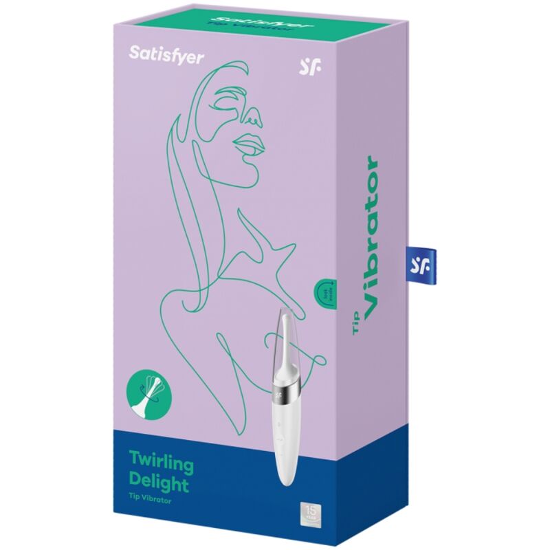 Twirling Delight White Clit Tip Vibrator