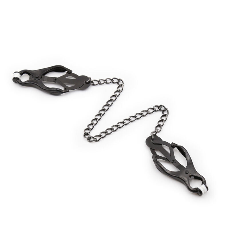 Japanese nipple clamps with black chain