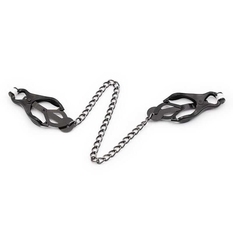 Japanese nipple clamps with black chain