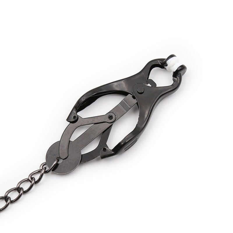 Japanese nipple clamps with black chain