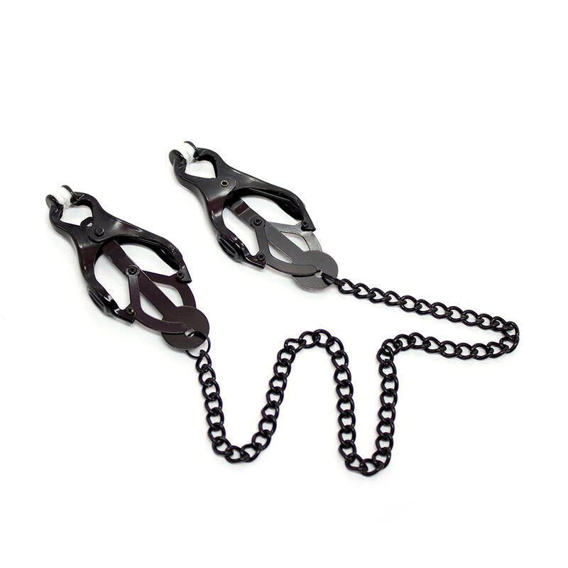 Japanese nipple clamps with black chain