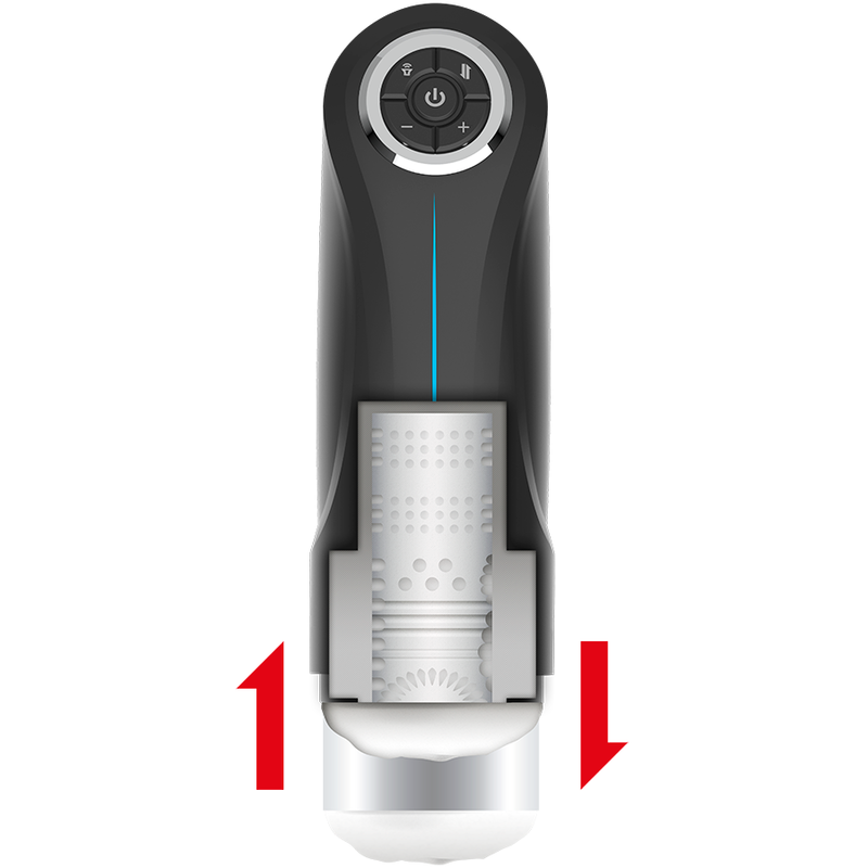 Milker stroker up and down function