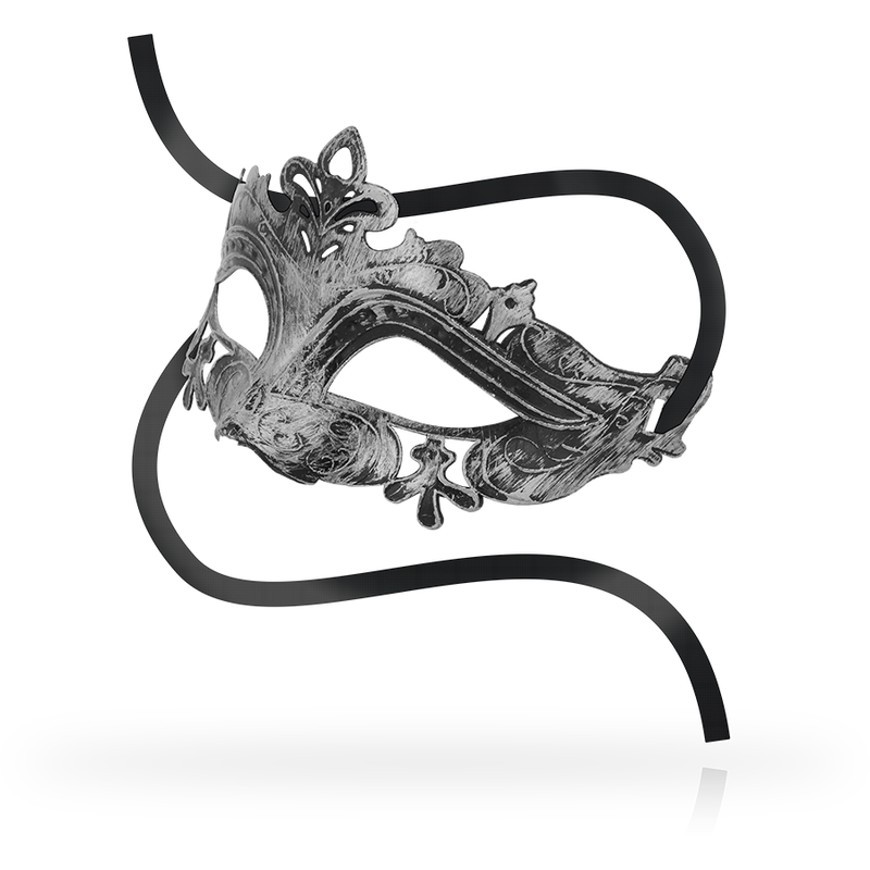 Venetian style silver mask