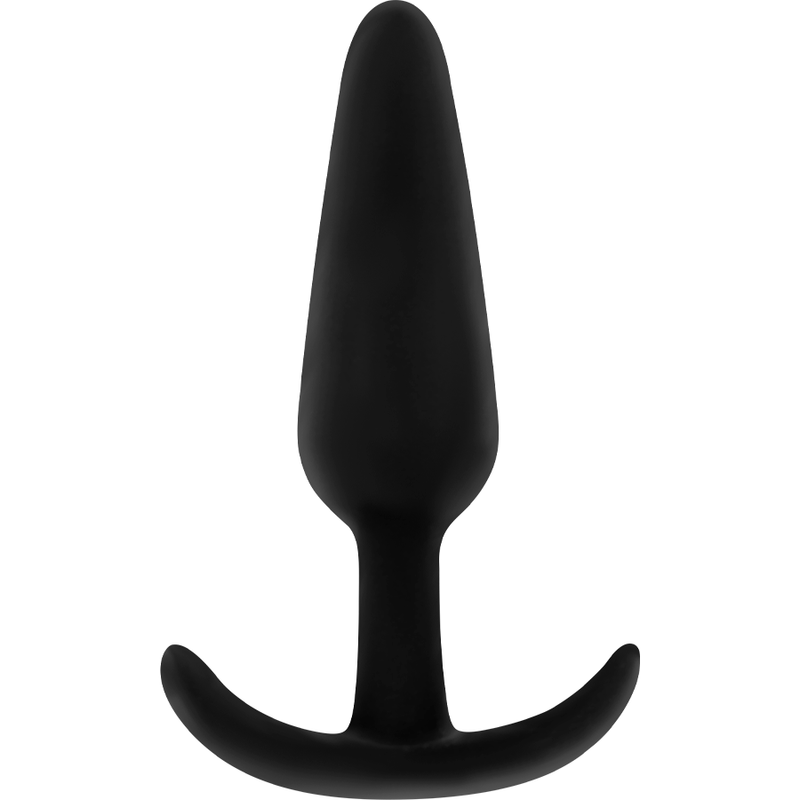Silicone anal plug with small handle