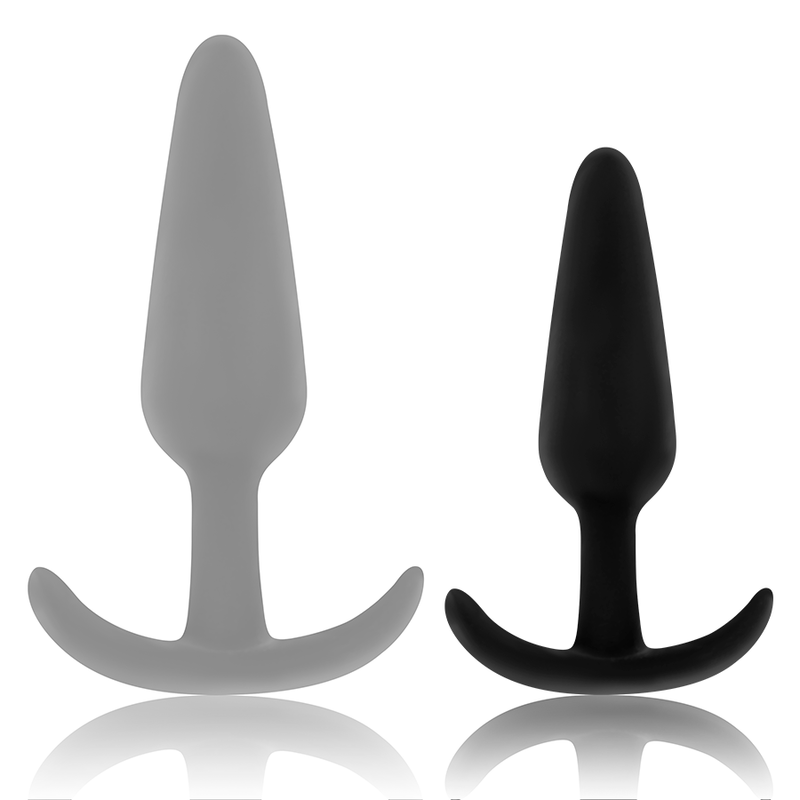 Silicone anal plug with small handle