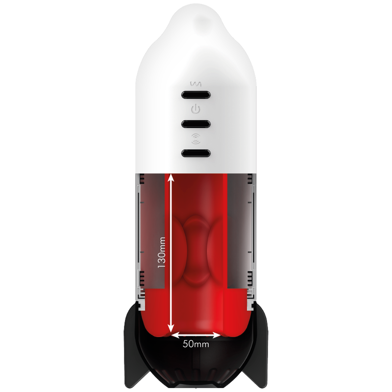 Rocket masturbator with gentle compression and vibration technology