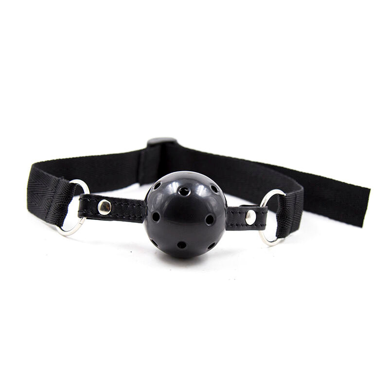 Nylon strap ball gag