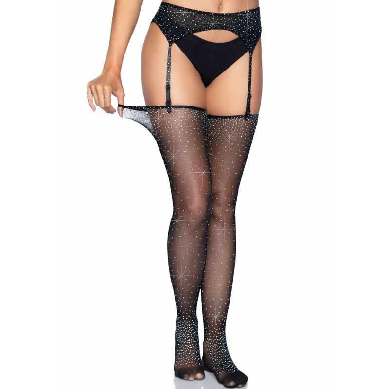 One size garter belt and stocking set