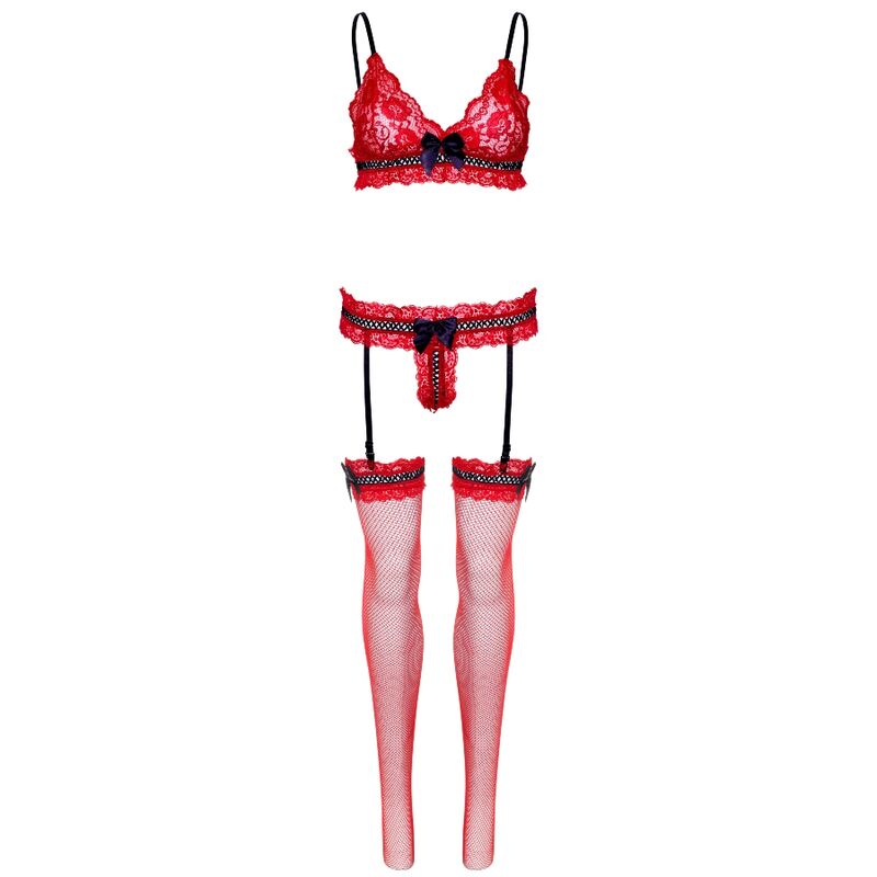 Three-piece set, one size - red