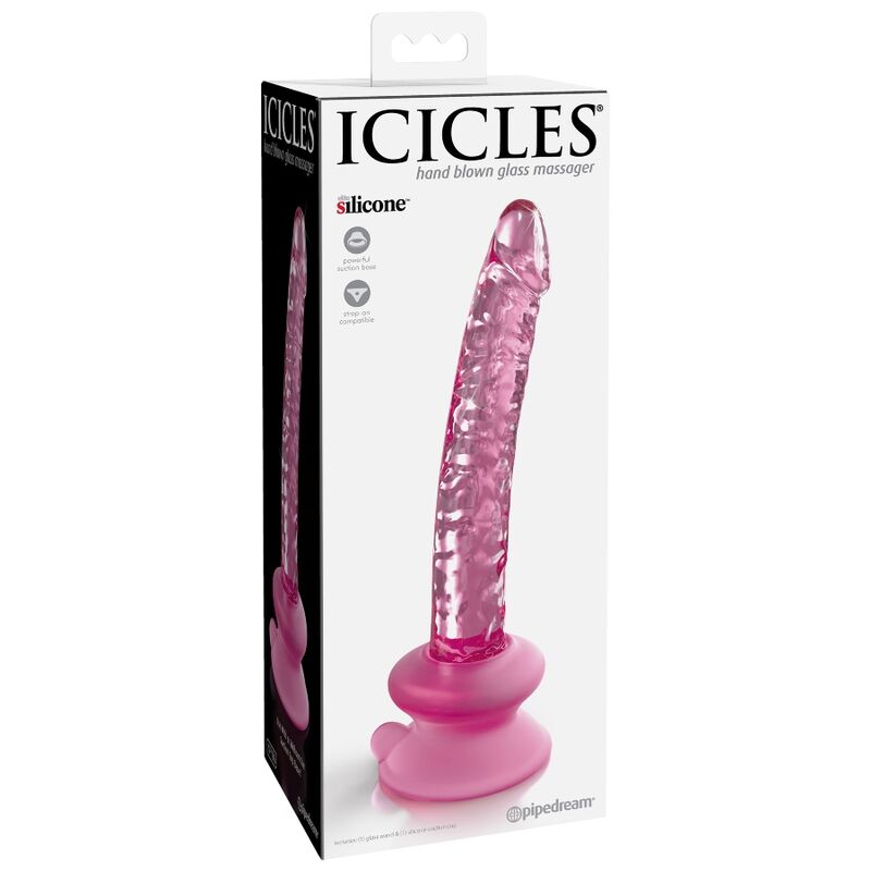N. 86 glass dildo with suction cup