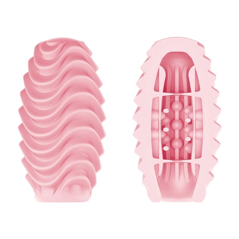 Pink double-sided masturbator egg