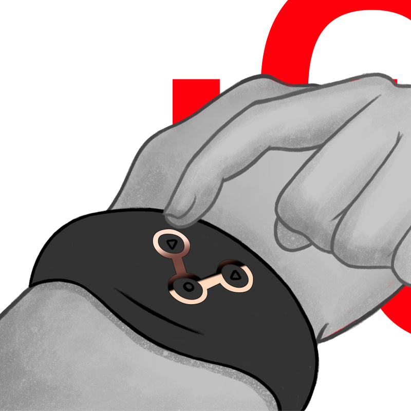 Jet and copper wireless technology remote control watch