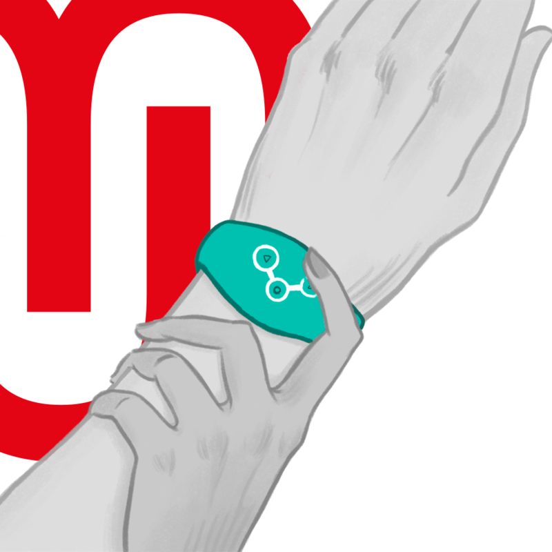 WATCHME - BLUE GREEN WIRELESS TECHNOLOGY WATCH