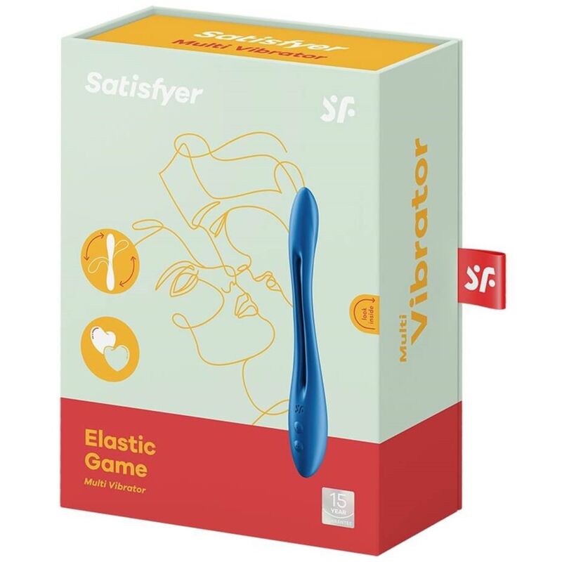 SATISFYER - BLUE MULTI-ELASTIC VIBRATOR