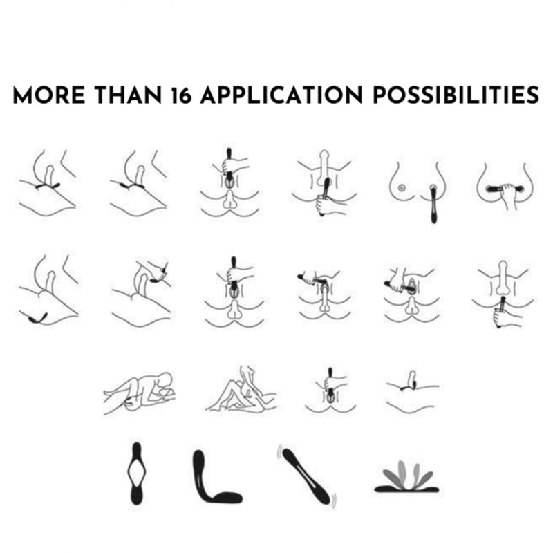 Blue multi-elastic game vibrator