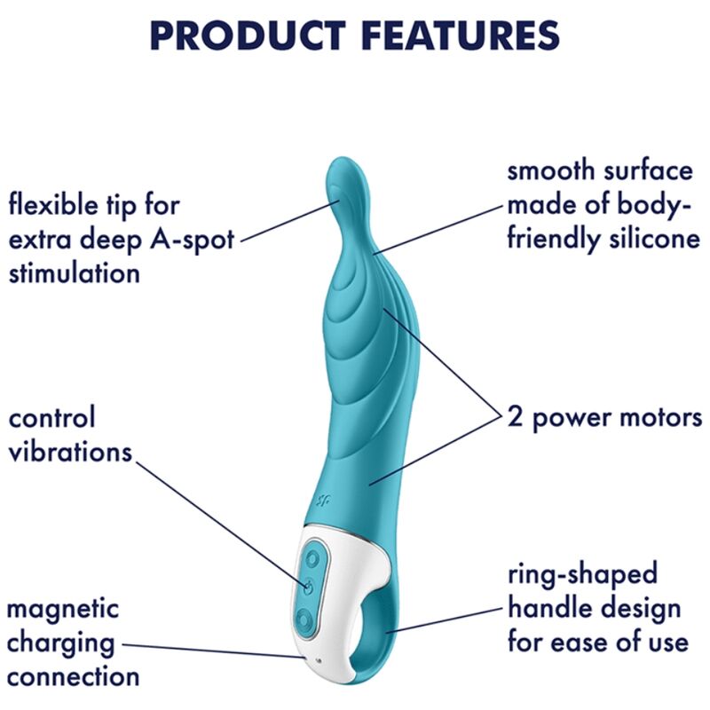 Amazing 2 Aspot Turquoise Vibrator