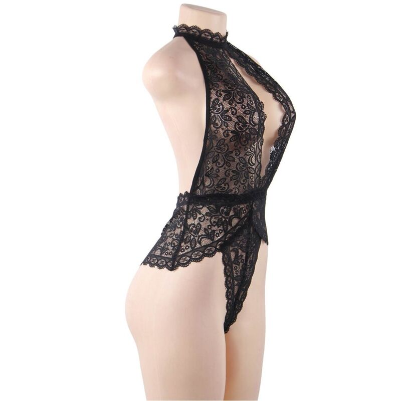 Teddy lace open cup s/m