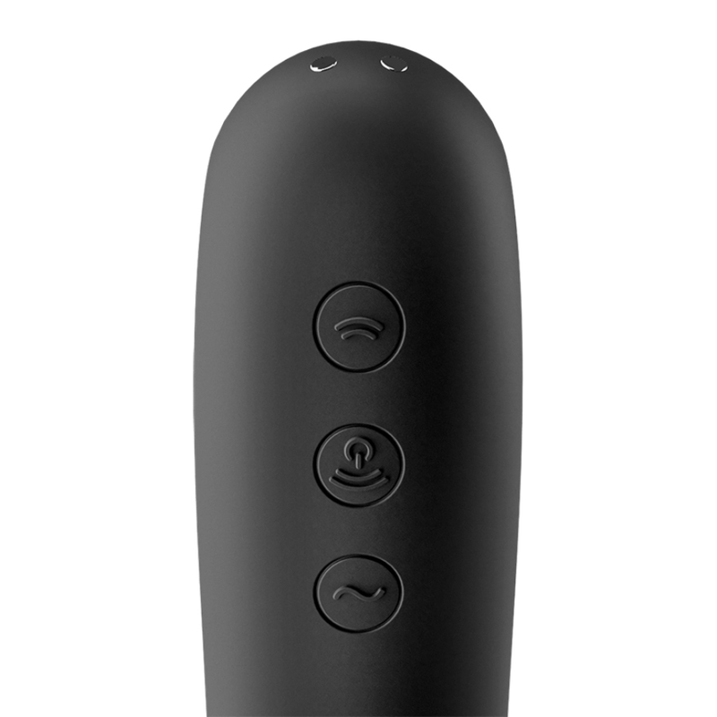 Dual Kiss Air Pulse Vibrator Black