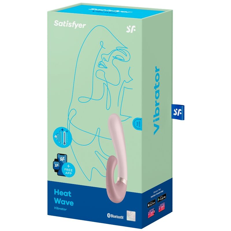 SATISFYER - HEAT WAVE APPLICATION WHITE VIBRATOR