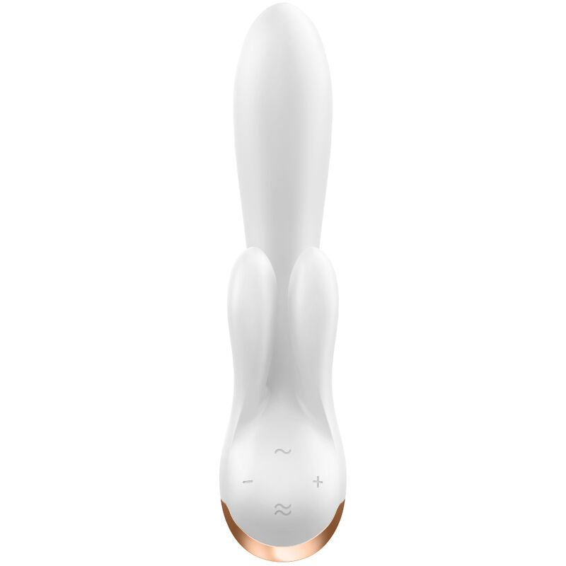 SATISFYER - BLACK DOUBLE FLEX VIBRATOR APPLICATION