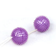 Deep Purple Textured Pleasure Balls 3.60 cm