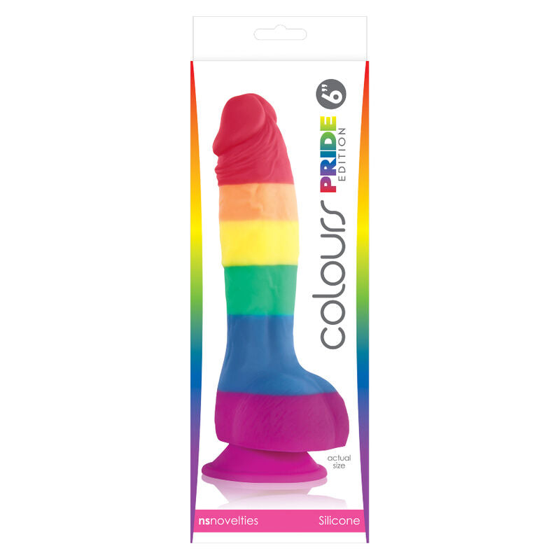 LGBT flag dildo 15 cm