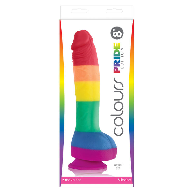 LGBT flag dildo 19 cm
