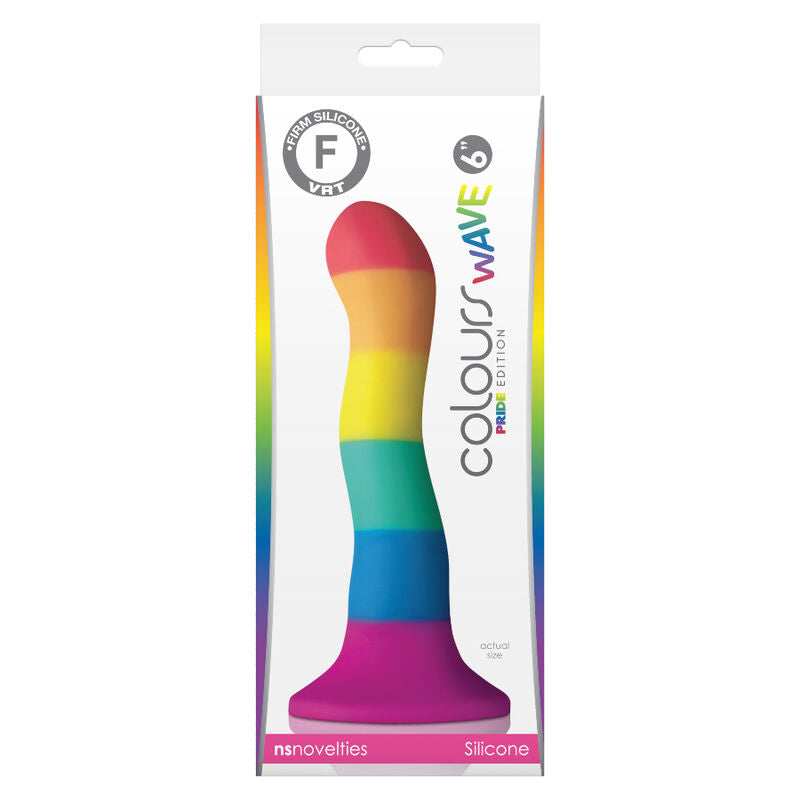 LGBT flag dildo wave 17 cm