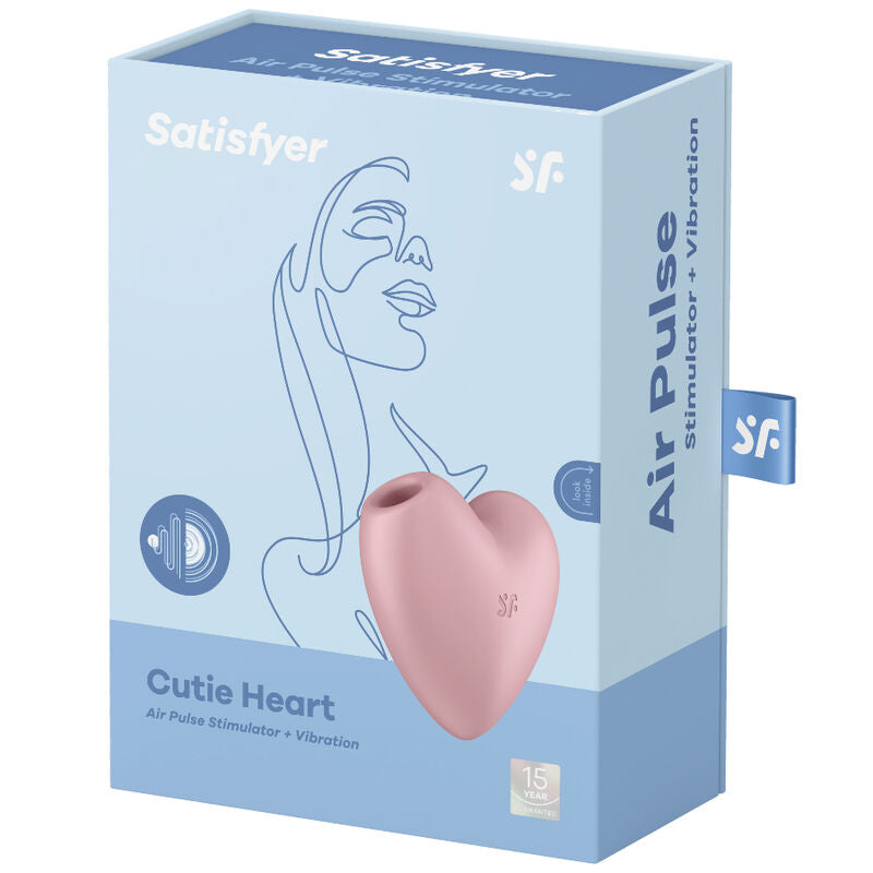 Cutie heart stimulator and vibrator blue