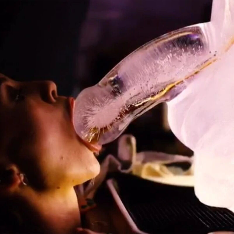 Huge penis ice luge mold