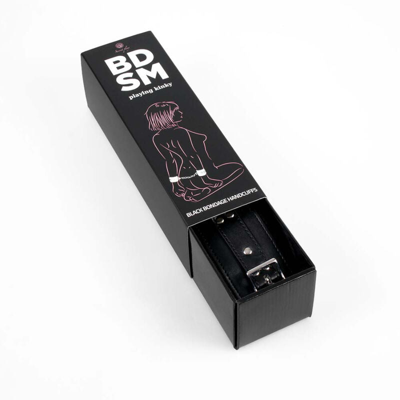 Black bondage handcuffs bdsm collection