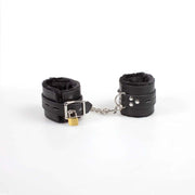 Black bondage handcuffs bdsm collection