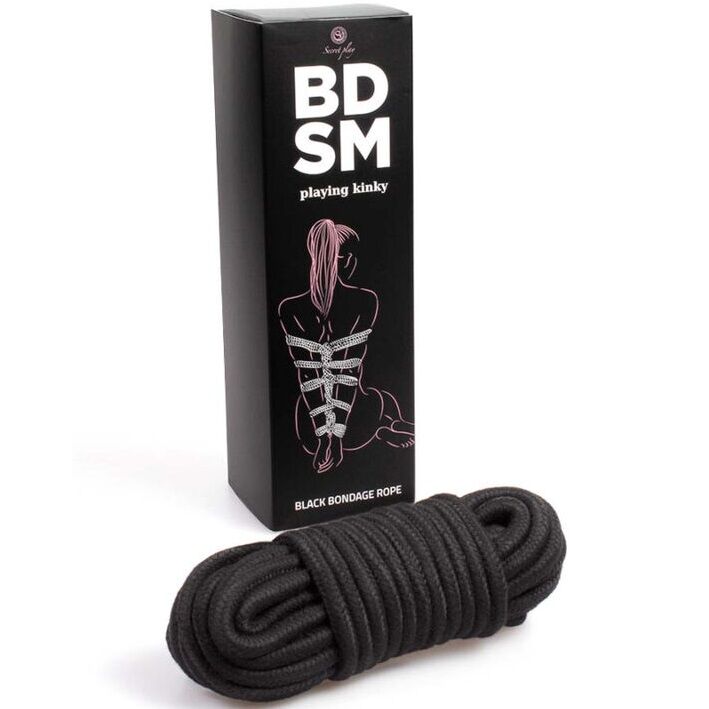 Black bondage rope bdsm collection