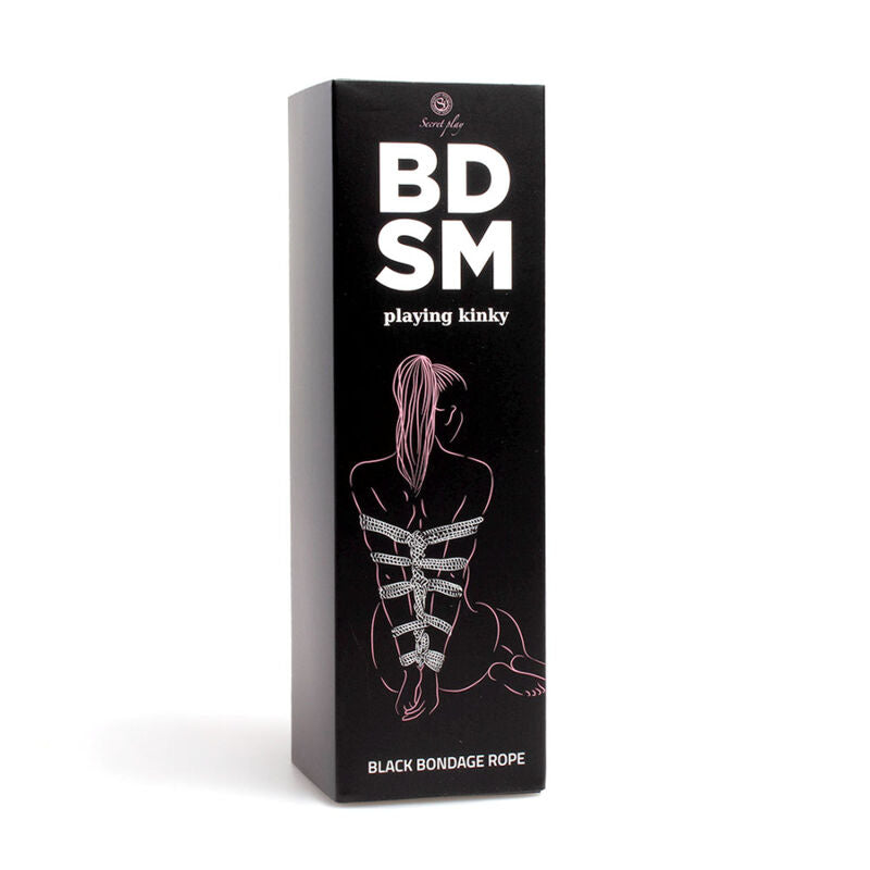 Black bondage rope bdsm collection