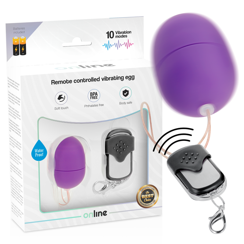 Remote control vibrating egg lilac
