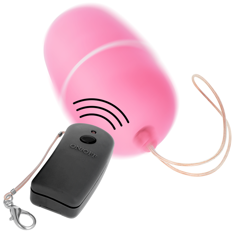 Vibrating egg with remote control pink