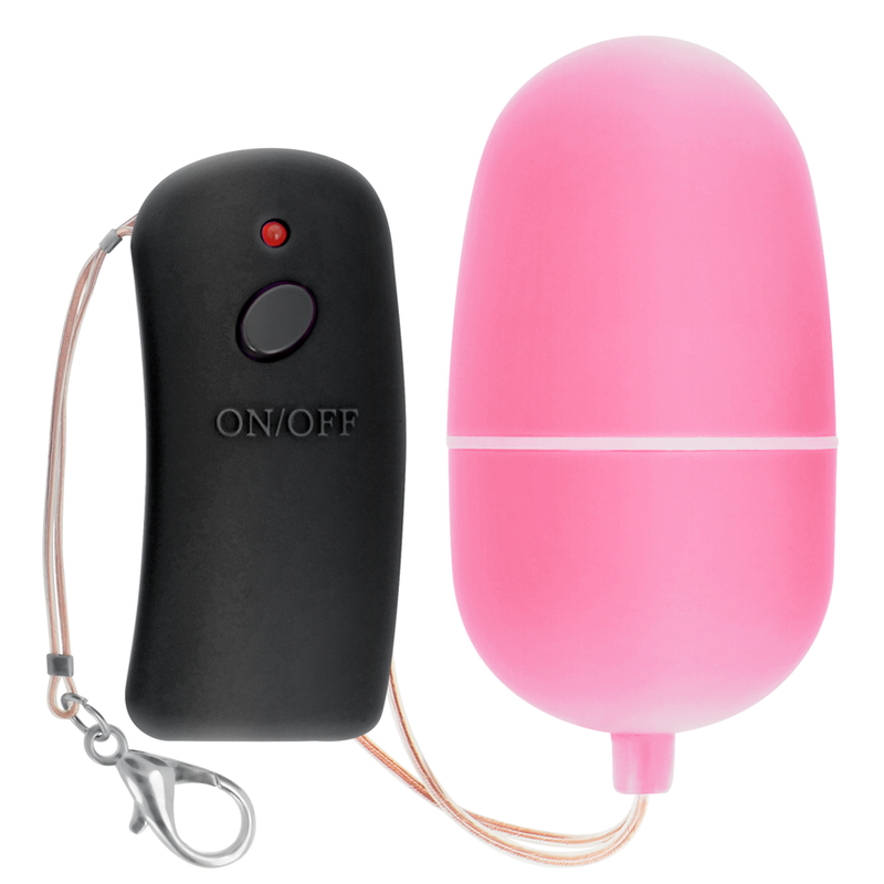Vibrating egg with remote control pink