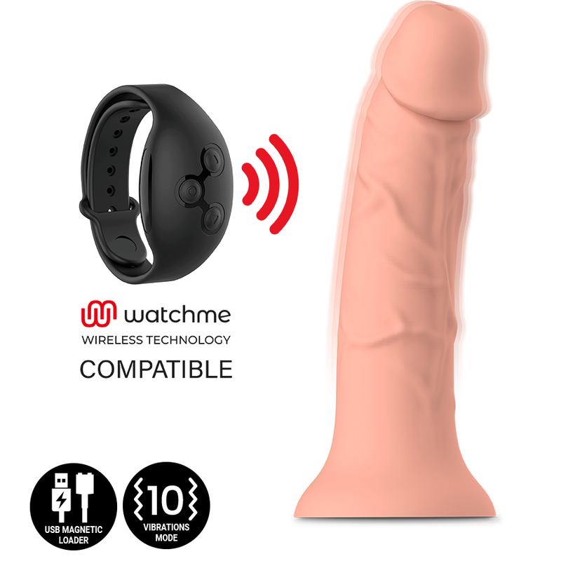 Asher Original Dildo M - Vibrator Compatible with WatchMe Wireless Technology