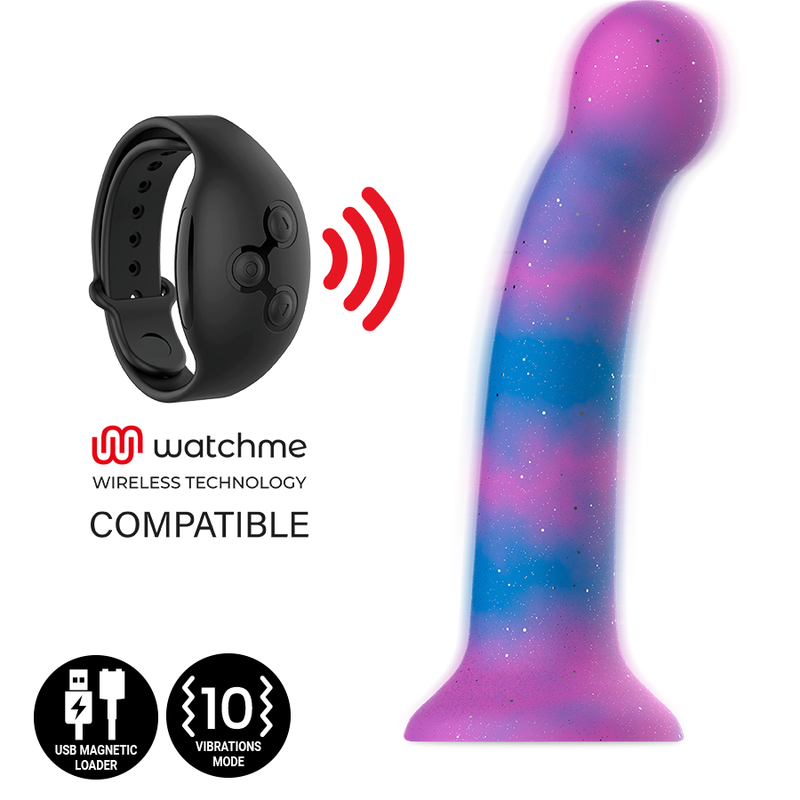 Dion Galactic Dildo S - Watchme Vibrator Wireless Technology Compatible