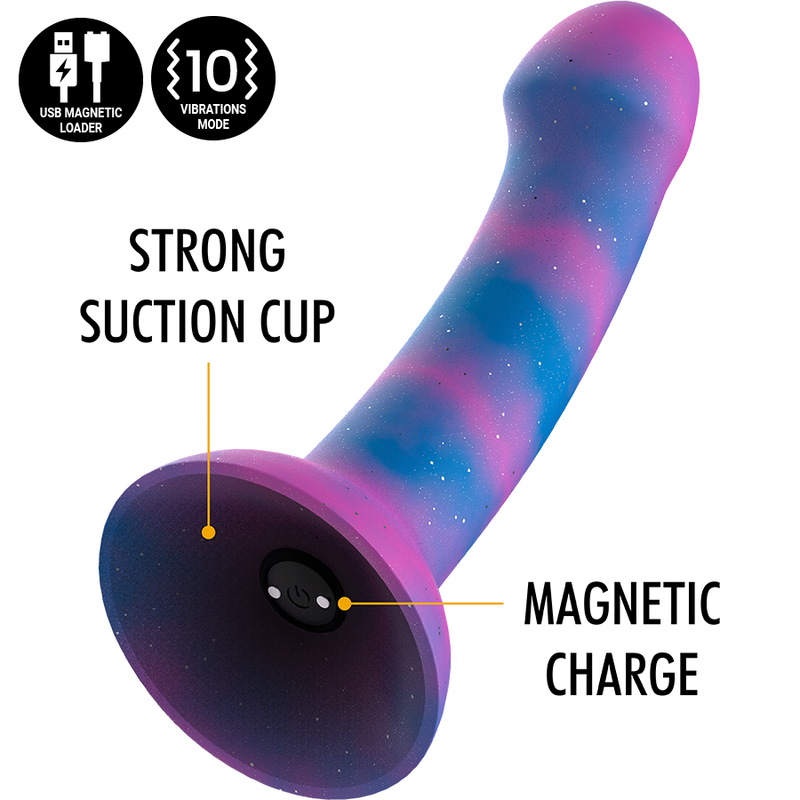 Dion Galactic Dildo M - WatchMe Vibrator Wireless Technology Compatible