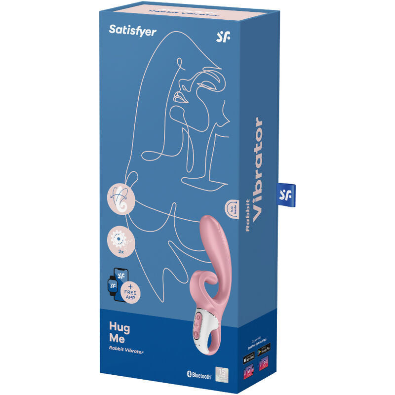 SATISFYER - HUG ME BLUE RABBIT VIBRATOR APP
