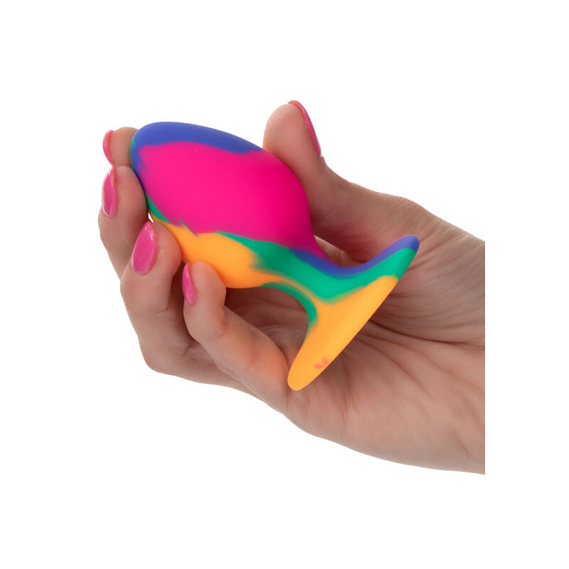 Cheeky medium tie-dye butt plug