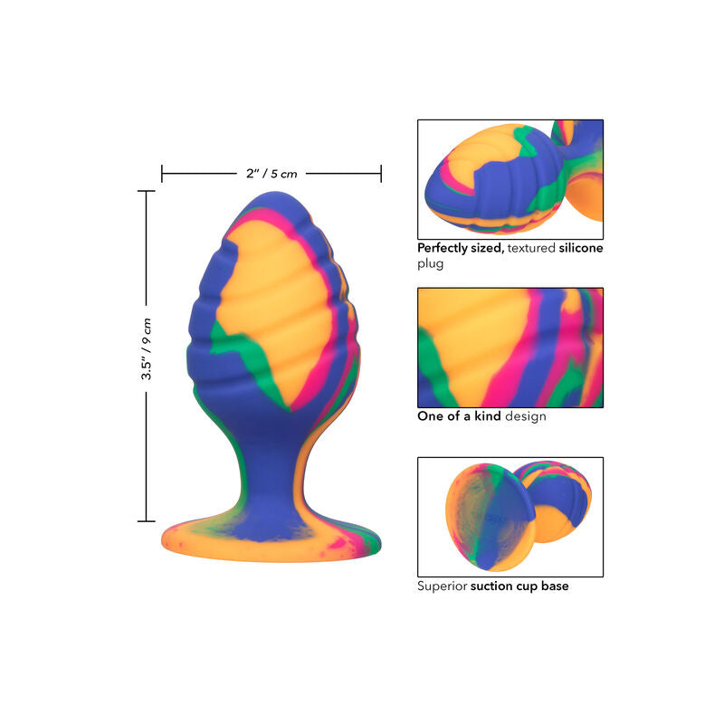 Cheeky grande swirl anal plug