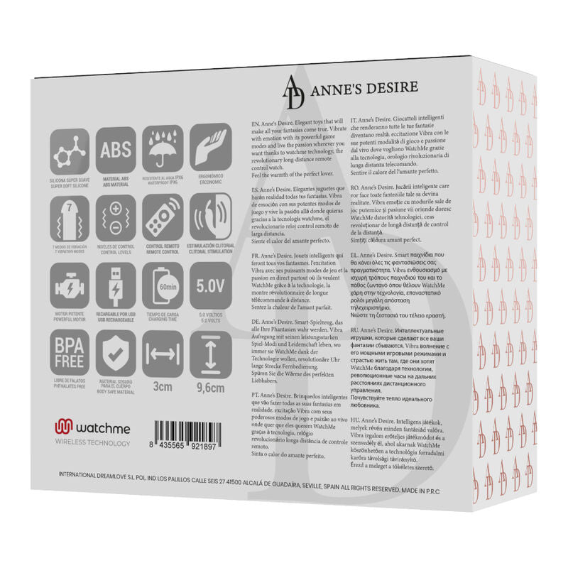 Panty pleasure tecnolog a watchme black/gold