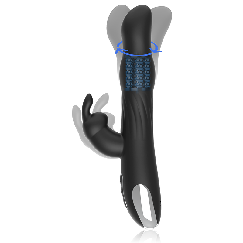 BRILLY GLAM MOEBIUS RABBIT VIBRATOR AND ROTATOR COMPATIBLE WITH WATCHME WIRELESS TECHNOLOGY