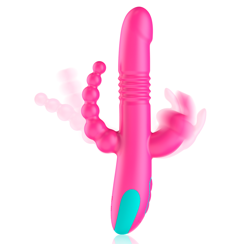HAPPY LOKY - DONALD TRIPLE STIMULATION: ANAL, G-SPOT &amp; CLITORAL WATCHME COMPATIBLE WIRELESS TECHNOLOGY