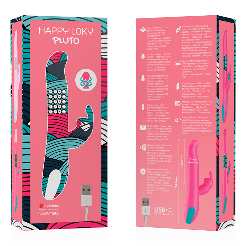 Pluto Rabbit Vibrator and Rotator Watchme Wireless Technology Compatible